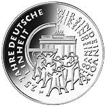 25 Euro Feinsilber zum 25. Jahrestag der Deutschen Einheit